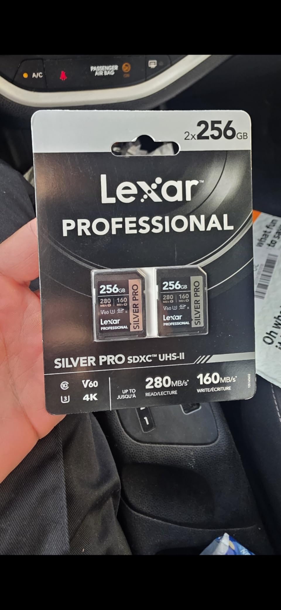 Lexar 128GB Professional SILVER PRO SD Card, UHS-II, C10, U3, V60, Full HD, 4K, Up To 280MB/s Read SDXC Memory Card customer photo 1