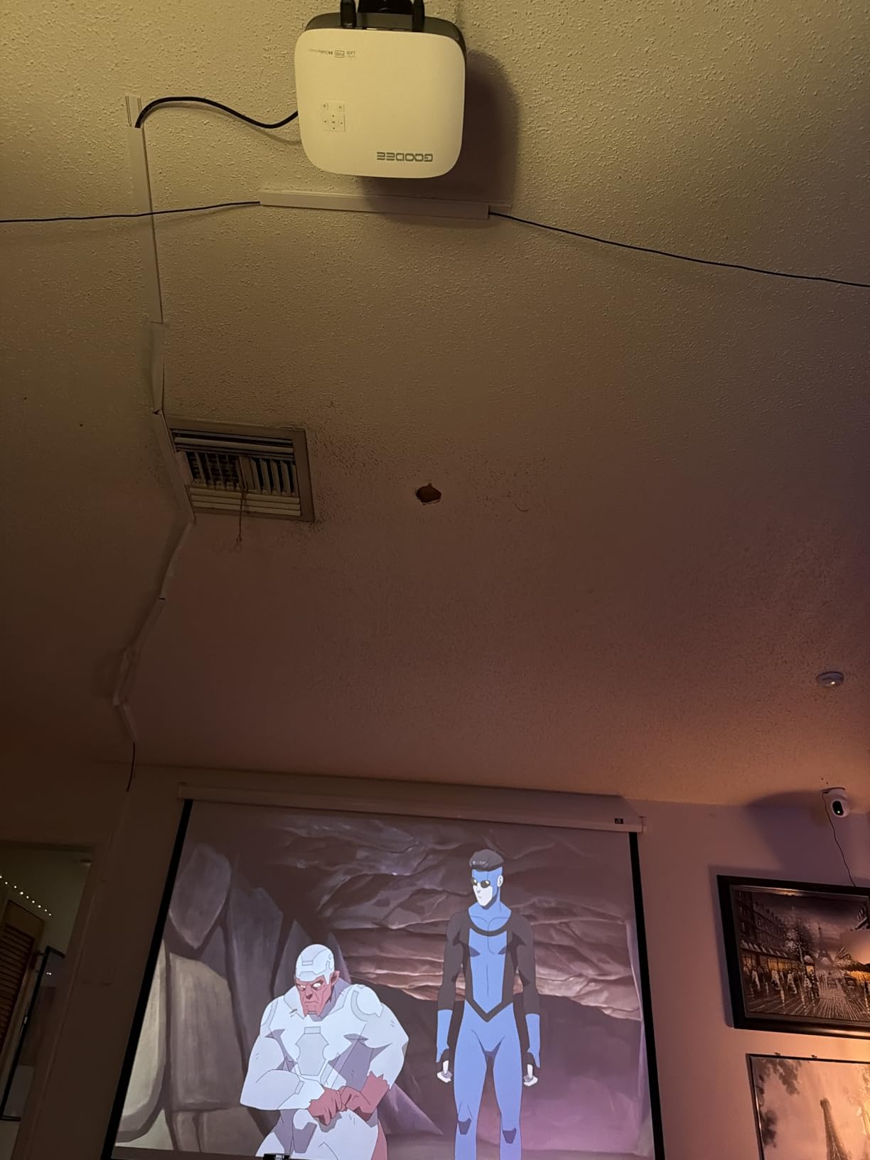 GooDee 4K Smart Projector with 5G WiFi & Bluetooth, Built-in Streaming Apps | Dolby Audio 400