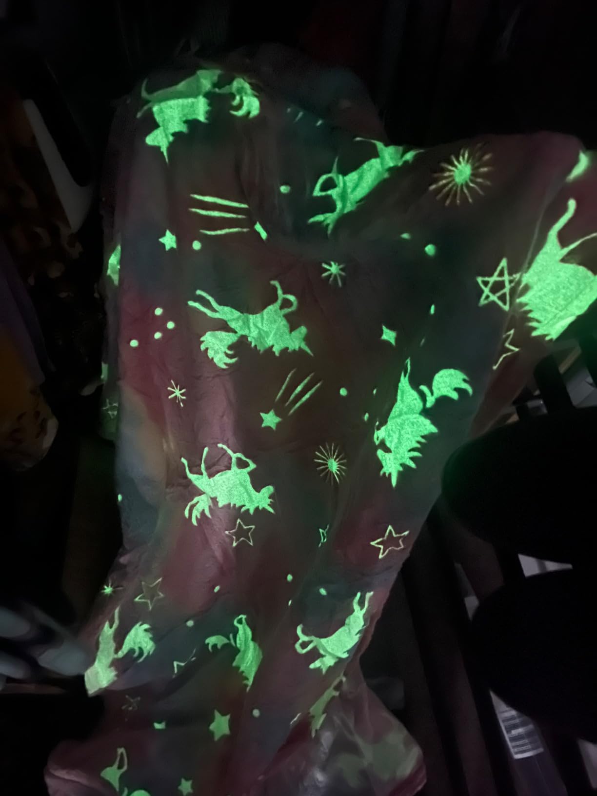COMFAR Unicorn Glow in The Dark Blankets for Girls, Kids Blankets for Baby/Toddler, Unicorns Gifts for Girls Age 1-12, Soft Fleece Blanket 40
