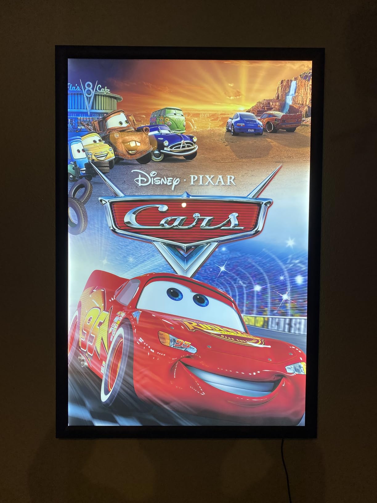 LED Backlit Movie Poster Frame 27x40 Cinema Light Box for Theater Room | Even LED Backlighting, Full-Size 27x40 Fit, Premium Theater Look, Quick Poster Swaps, Remote Dimmer, Black Aluminum Frame customer photo 2