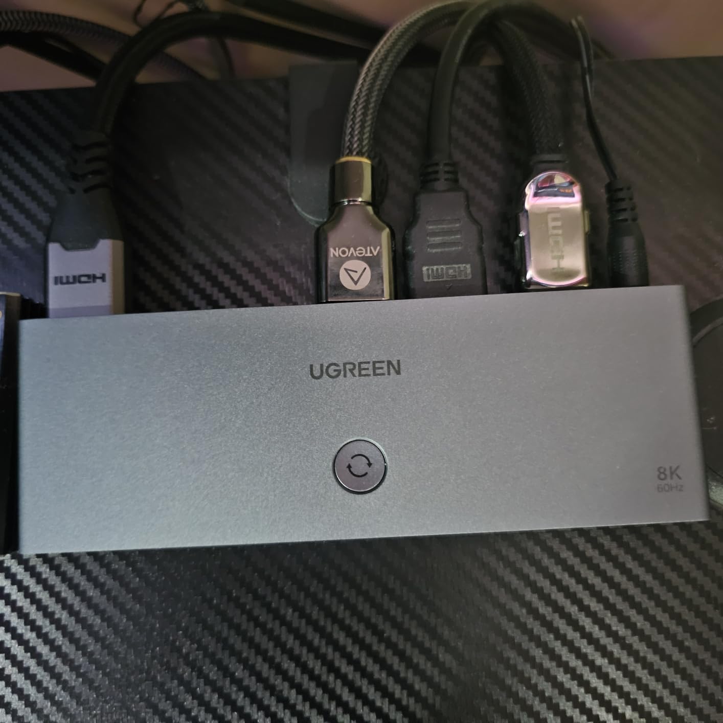 UGREEN 8K@60Hz HDMI Switch 5 in 1 Out Aluminum Support 4K@240Hz HDR10+ HDCP 2.3 CEC HDMI 2.1 Switcher Splitter with Power Adapter Compatible with PS5/4 Xbox Nintendo Switch Roku Apple TV Fire Stick customer photo 2