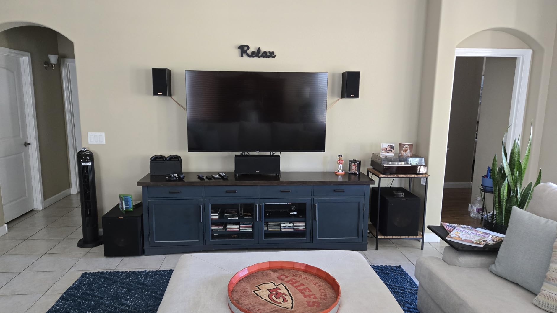 Klipsch Reference 5.2 Home Theater System, Bundle 2X R-625FA Floorstanding 2X R-12SW Subwoofer, R-52C Center, R-41M Bookshelf Speakers, and Yamaha RX-A2AB 7.2-Channel AV Receiver customer photo 2
