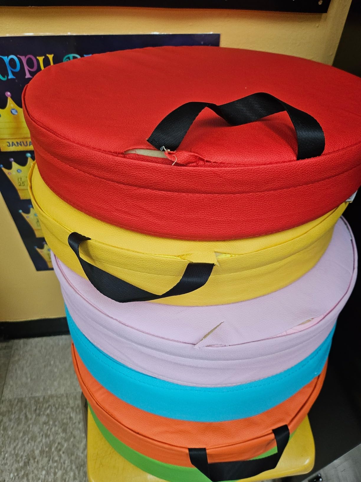 6 Pcs Flexible Floor Cushion, Waterproof Cushions Easy to Clean and Carry customer photo 2
