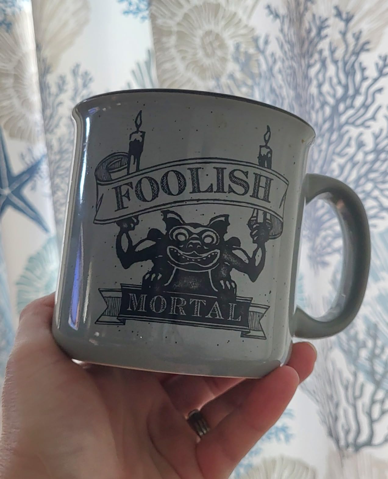 Silver Buffalo IT You'll Float Too Glitter Horror Quote, Ceramic Mug, 20oz - Pennywise the Clown customer photo 1