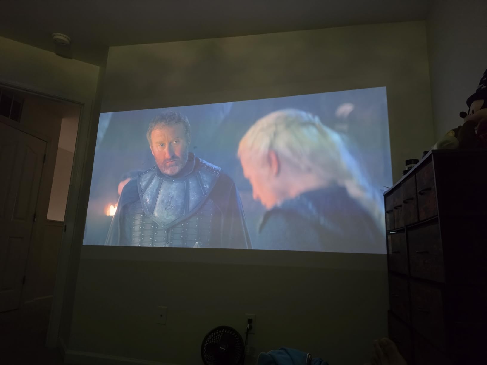 XGIMI Halo+ GTV NEW Portable Projector, Google TV with Licensed Netflix, 700 ISO Lumens, 2 x 5W Harman Kardon Speakers, Auto Focus, ISA, Wi-Fi, Built-in Battery with 2.5 Hours Playtime customer photo 2