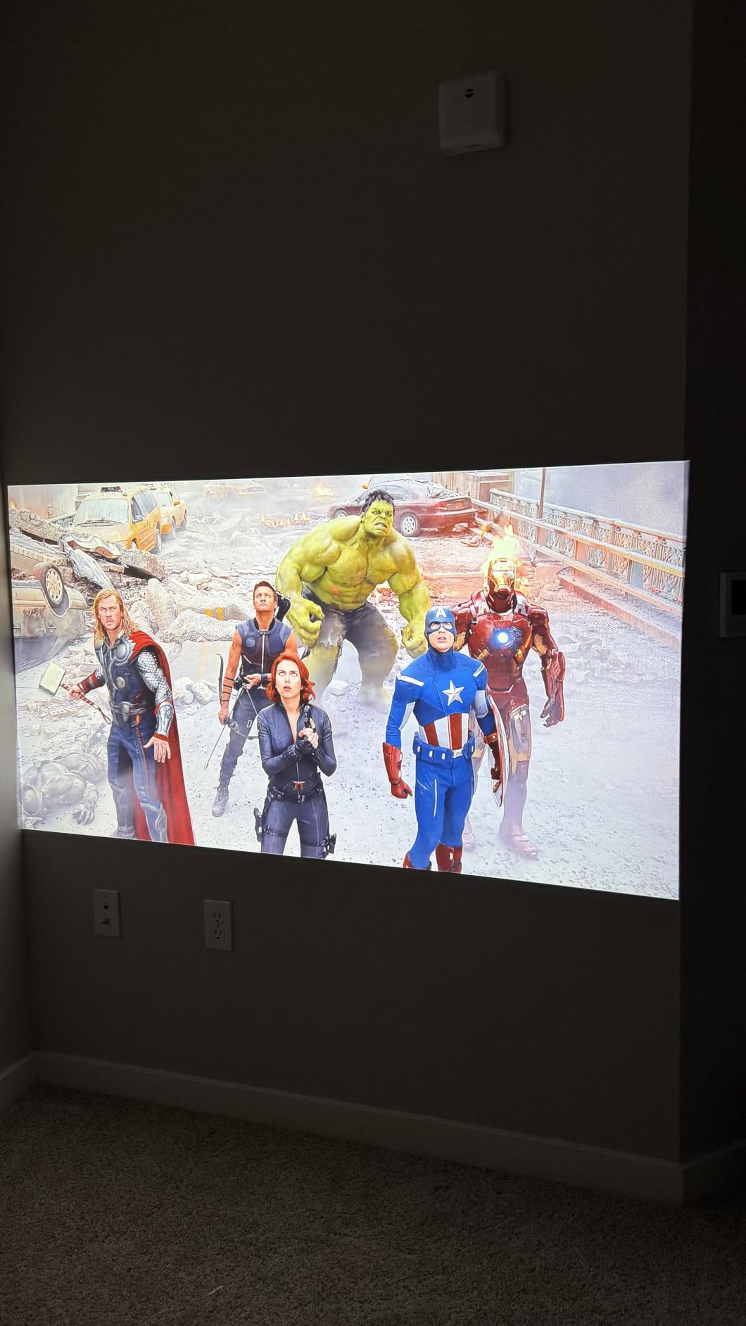 2000 ANSI 4K Decoding Projector with WiFi and Bluetooth, HAPPRUN Movie Home Theater with Auto Focus, 300'' Display for Indoor/Outdoor, Smart Proyector Compatible with Phone/TV Stick/PC/PS5 customer photo 1