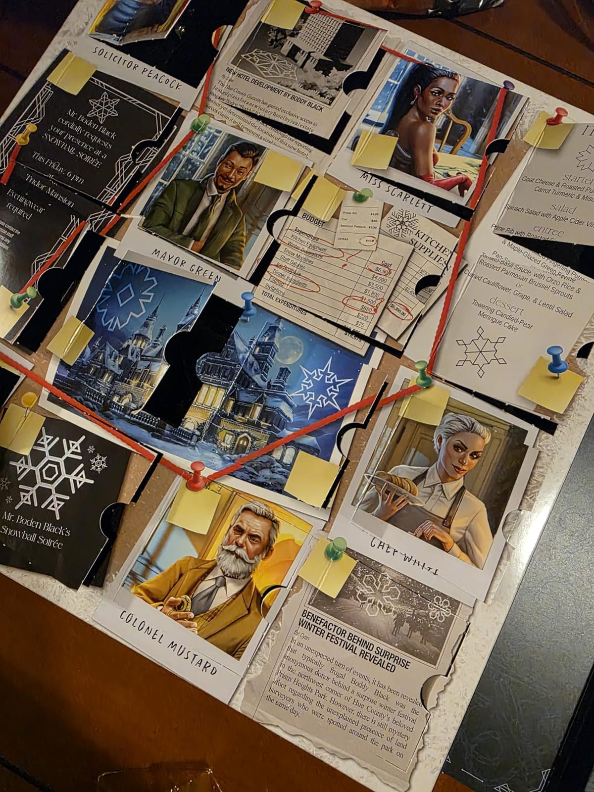 Clue Advent Calendar: Secrets Under Snowfall | 24 Days | Family Mystery Games | with 6 Winter-Themed Tokens and Surprise | Ages 10+ | 1+ Players customer photo 1