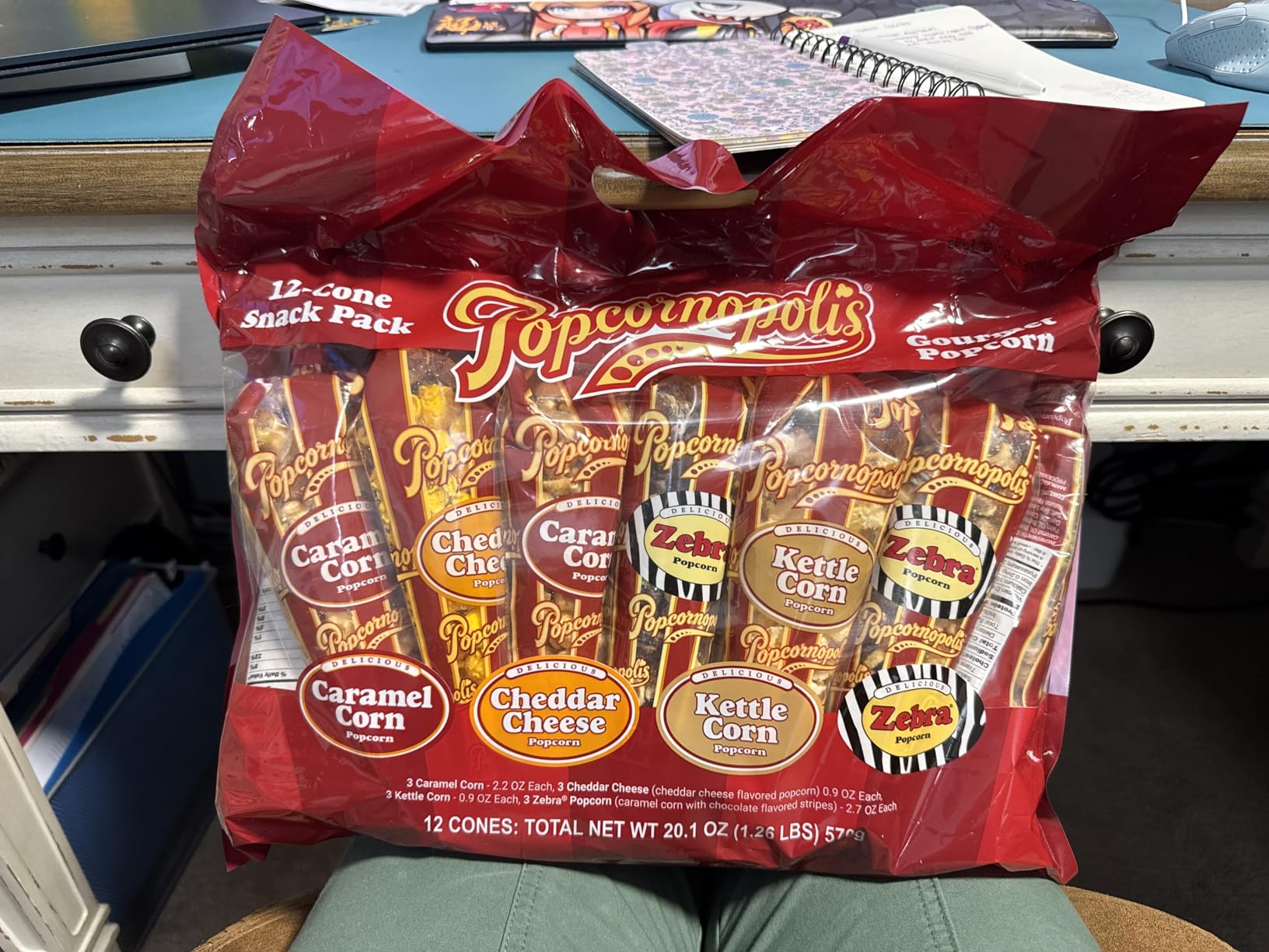 Popcornopolis Gourmet Popcorn 40-Pack Variety, Assorted Sweet & Savory Flavors Mix, Individual Snack Bags, Non-GMO Gluten-Free, Bulk for Office, Parties, Events, Gift Baskets, Sampler, 5 LBS Total customer photo 2