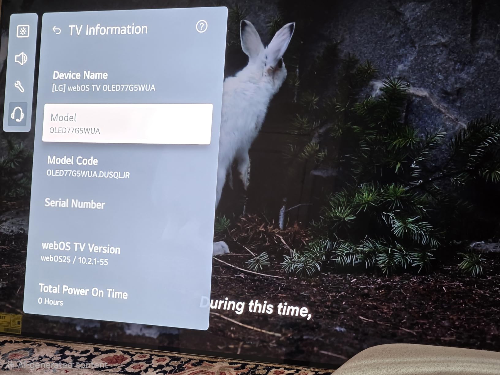 LG 65-Inch OLED evo AI 4K G5 Series Smart TV (OLED65G5WUA, 2025) customer photo 2