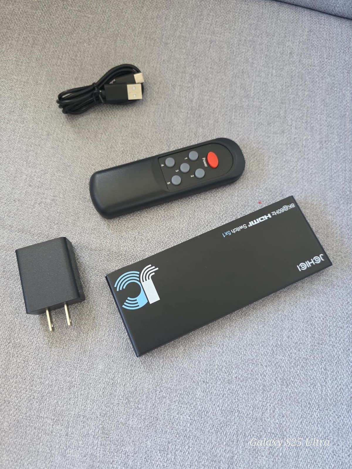 HDMI 2.1 Switch 5 in 1 Out 8K 60Hz 4K 120Hz - with Remote | Supports PS5, Xbox, Apple TV, PC, Roku. HDCP 2.3, Dolby Atmos, 48Gbps, VRR, HDR10+ customer photo 2