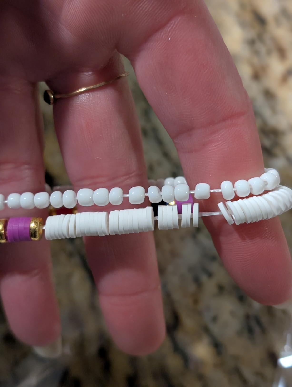 Smilelife LGBT Pride Bracelets Rainbow Clay Bead Bracelet | Bisexual Lesbian Gay & Allies Pride Love Wins Bracelets LGBT Celebration Gifts customer photo 2