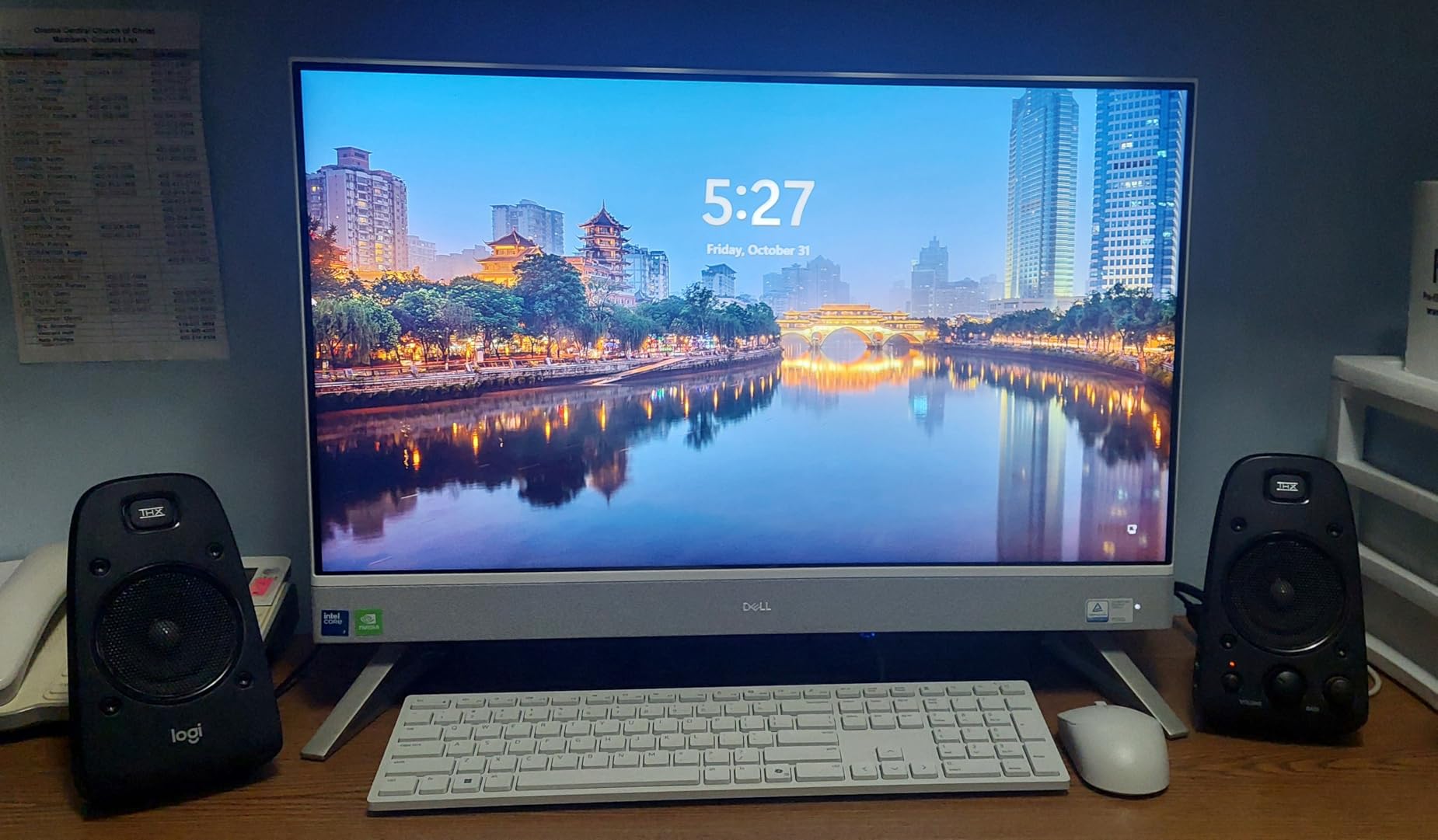 Dell 27 All-in-One Desktop ec27250-27-inch FHD Touch Display, Intel Core 7 Processor 150U, NVIDIA GeForce MX570A 2GB GDDR6 Graphics, 32GB DDR5 RAM, 1TB SSD, Windows 11 Pro, Onsite Service - White customer photo 1