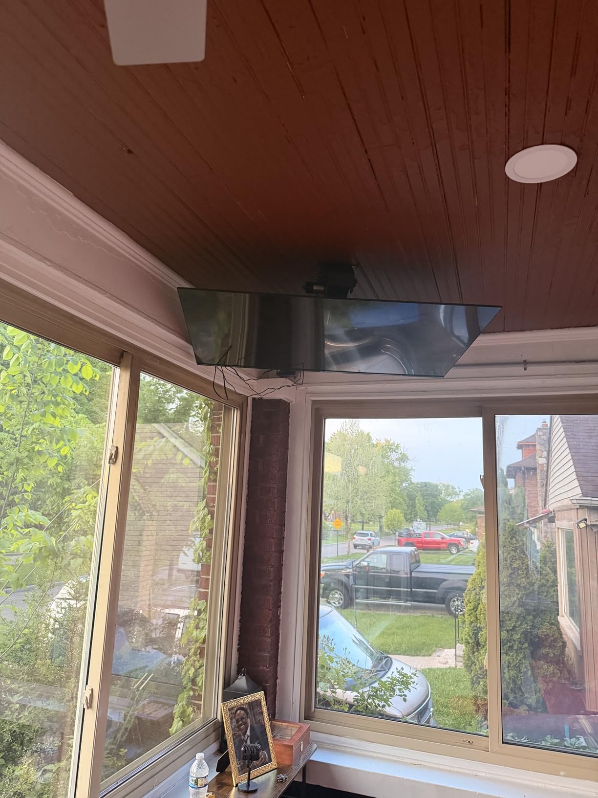 monTEK Motorized Ceiling TV Mount with Remote for 37-75 Inch TVs | Electric TV Mount Motorized Drop Down, for Flat and Pitched Roof, Holds up to 99 lbs, 4X Load Tested, App and Voice Control customer photo 2