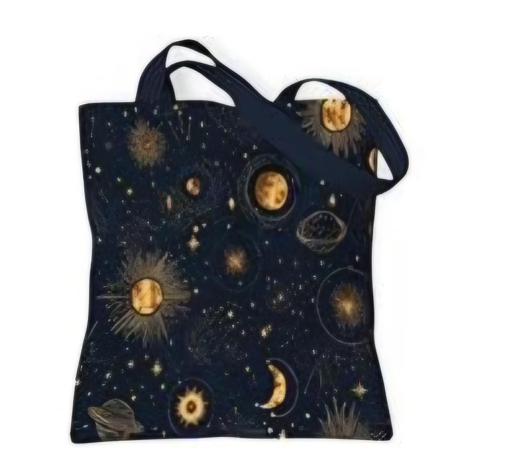 Aesthetic Canvas Tote Bag, Cute Reusable Bags for Women with Inner Pocket customer photo 2