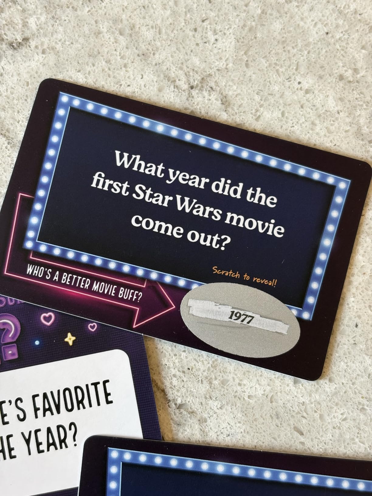 Couples Gift Set, Date Night Scratch Off Cards, Popcorn Gift Set & Movie Night Trivia Dice Game customer photo 1
