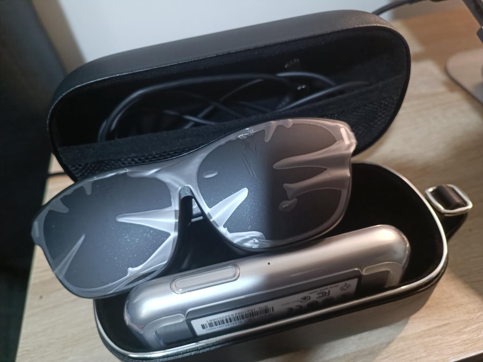 Rokid AR Spatial Video Glasses with 3-Screen Display, Max2 Black AR Glasses & Station2 Spatial Computer with 360