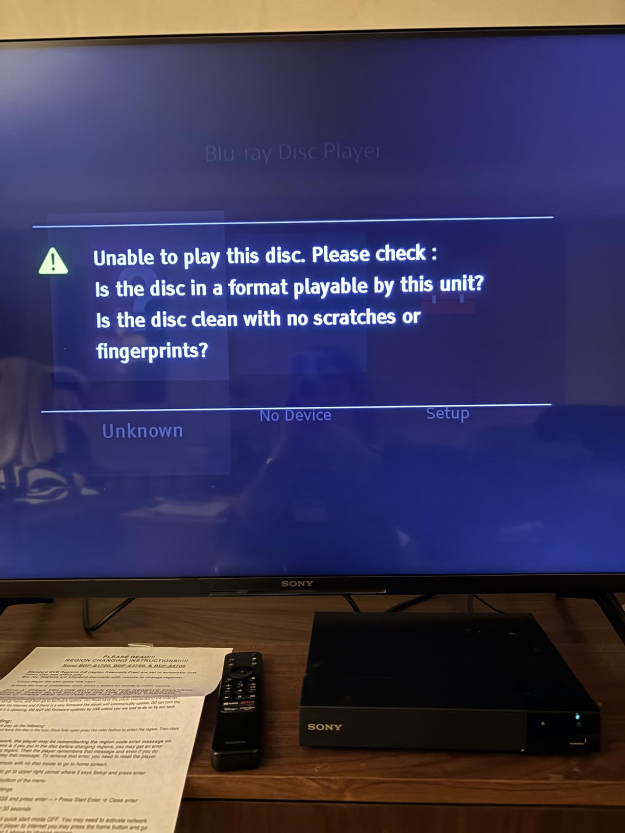 Region Free Blu-Ray Player Compatible with Sony BDP-S1700U Multi Region Code Free | Blu-Ray Regions A, B, C | DVD Regions 0-8 with Dynastar 6FT HDMI Bundle customer photo 2
