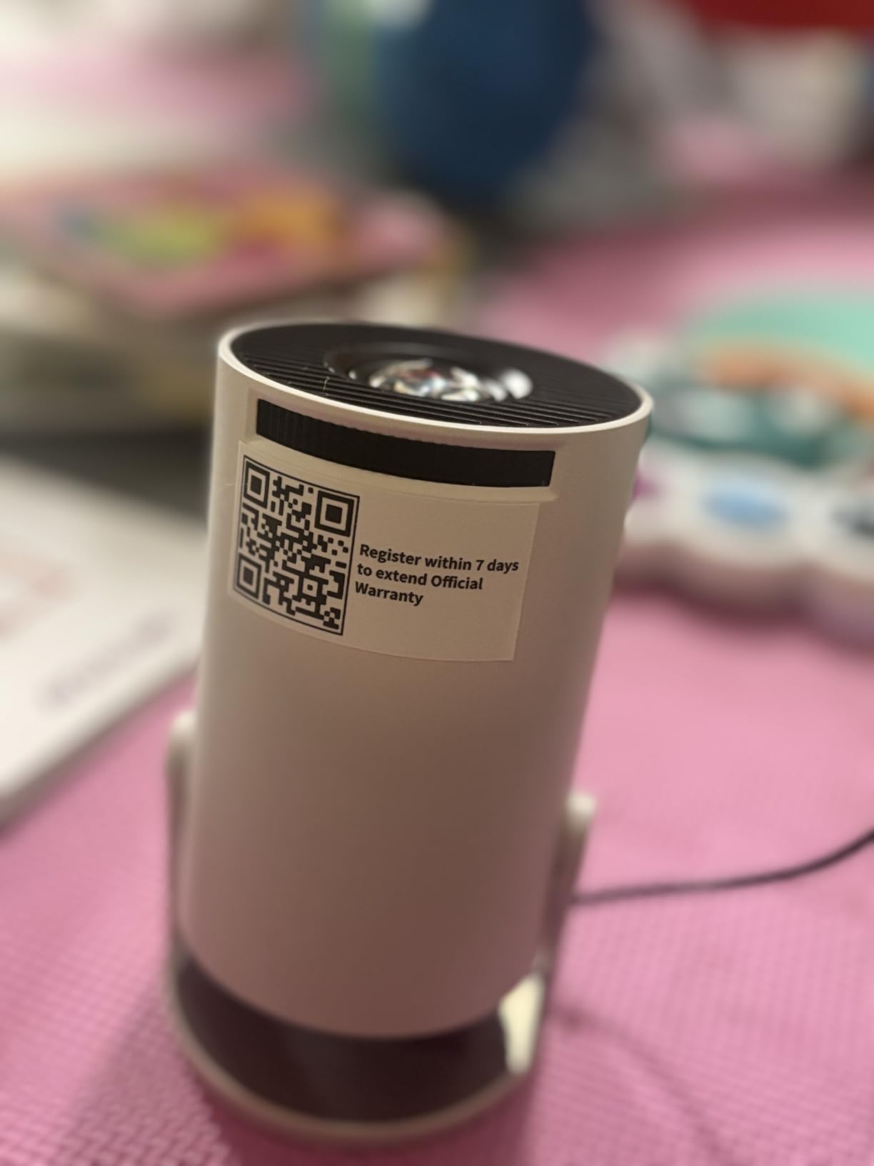 Mini Projector, Portable Projector with Wifi and Bluetooth, Built in Apps | Support 4K 1080P, 180° Rotation, Auto Keystone, Movie Projector Compatible With HDMI/USB/TV Stick/Smartphone/Laptop customer photo 1
