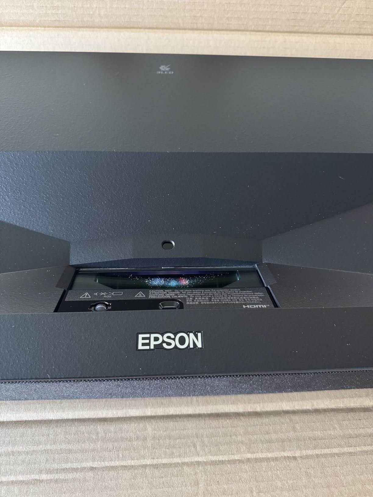 Epson Lifestudio Grand Plus Ultra Short Throw Laser Projector | 4000 Lumens Color and White Brightness 4K Display Technology Sound by Bose Built-In Google TV 3-Chip 3LCD Technology, White customer photo 2