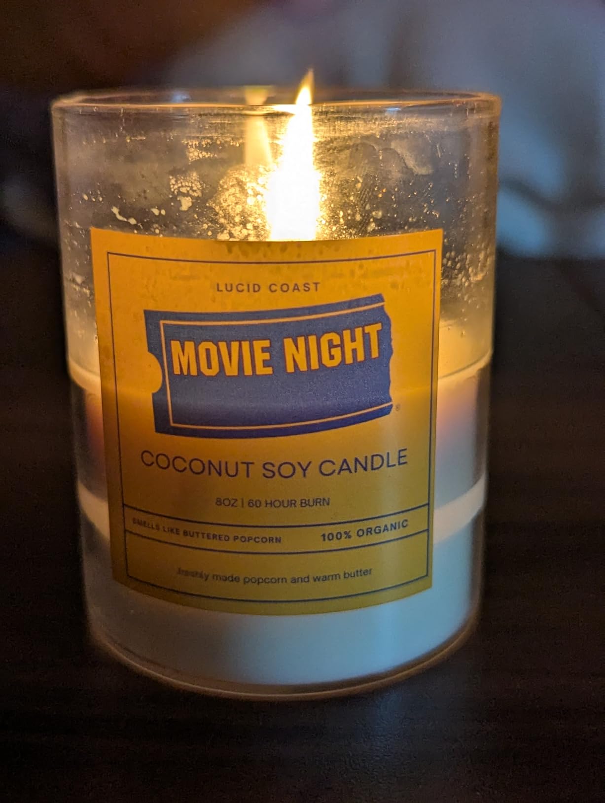 Video Store Scented Candle - Smells Like Popcorn | 100% Vegan Coconut Soy | 60 Hour Burn | Handmade in USA | Blockbuster Movie Theatre Novelty 90s Nostalgia customer photo 1