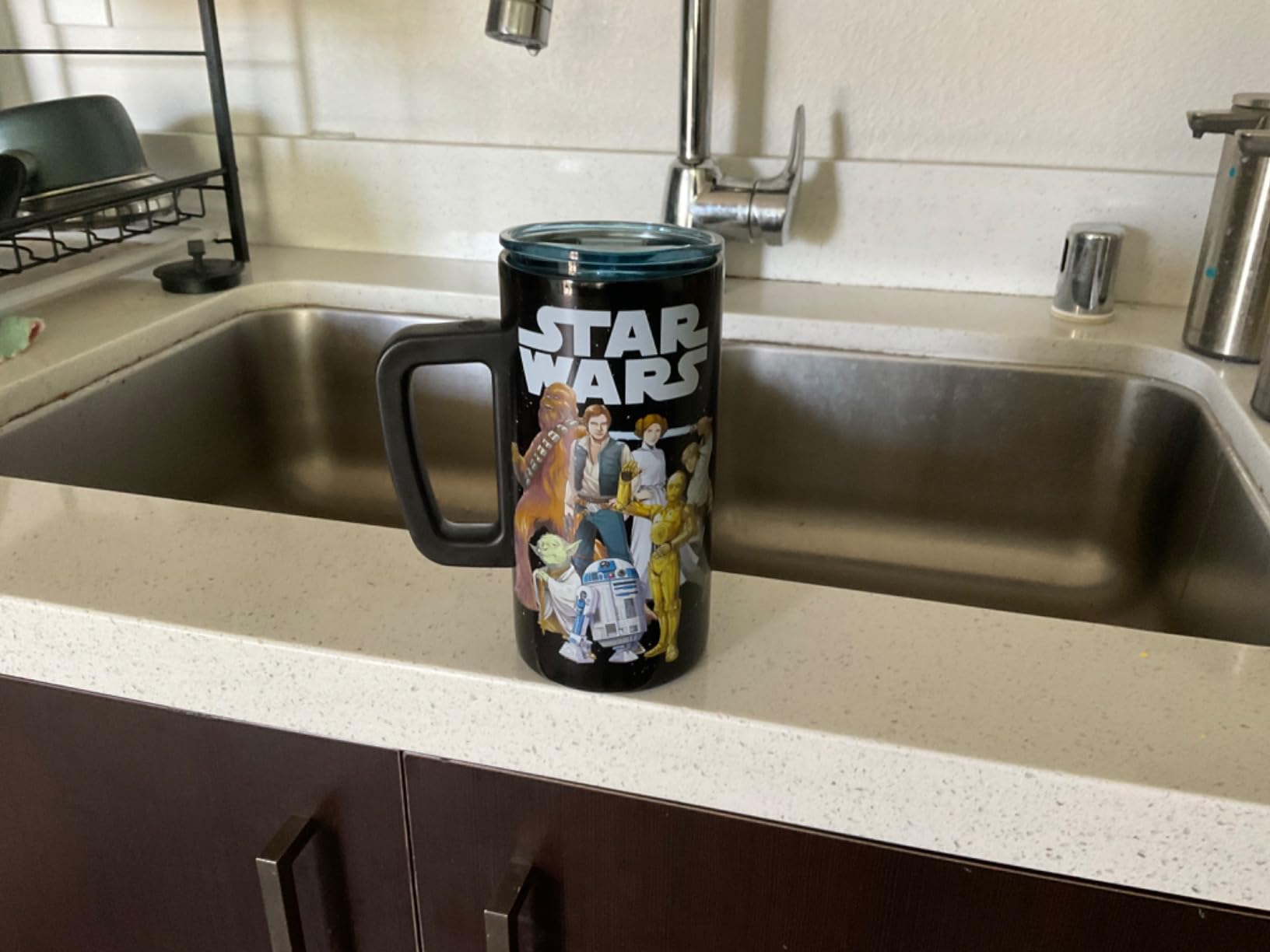 Silver Buffalo Devil Wears Prada Coffee, Ceramic Travel Mug, Lid, 16oz - Isn't Here customer photo 2