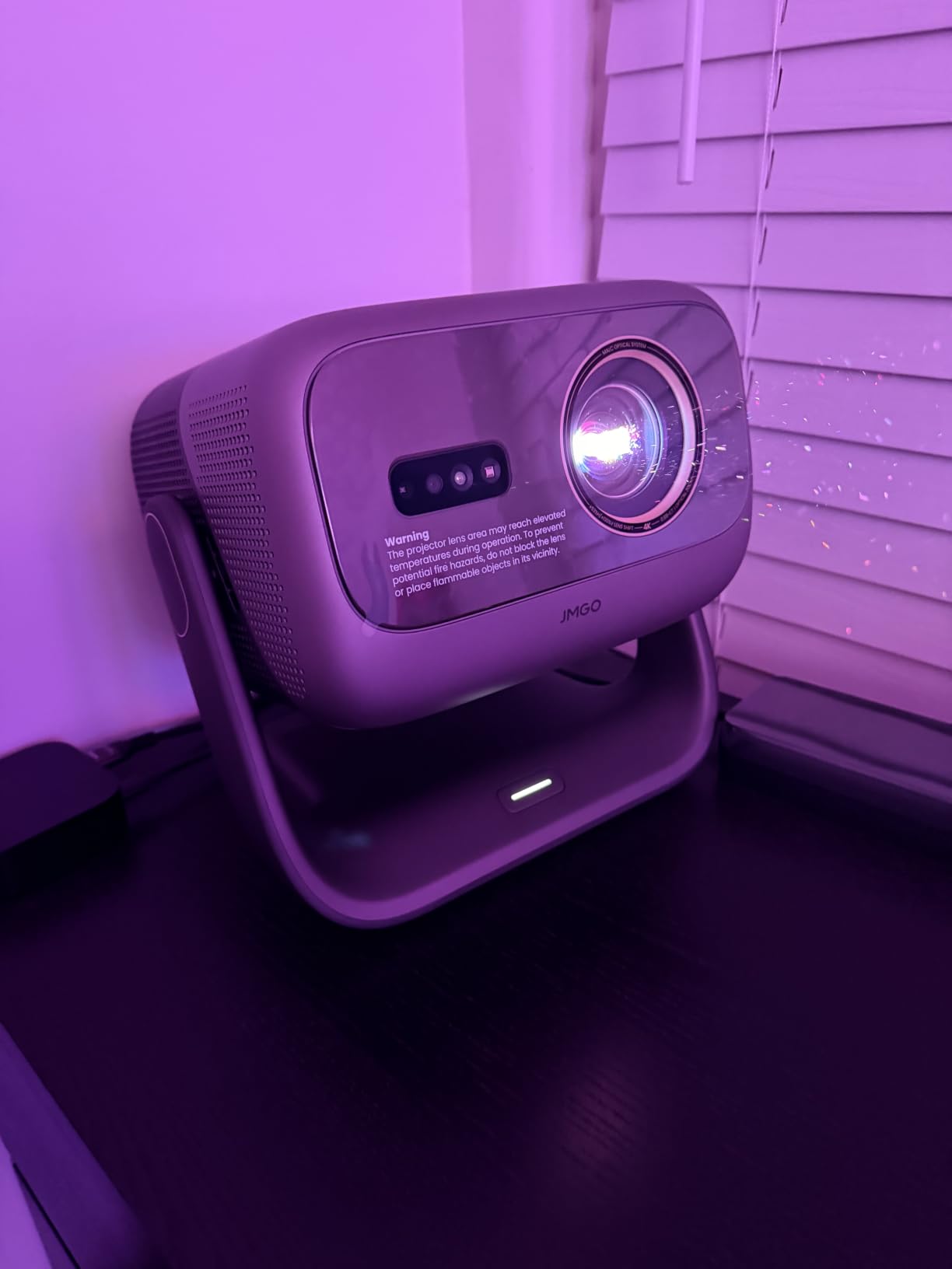 JMGO N3 Ultimate 4K Triple Laser Projector, 5800 ISO Lumens, 3-in-1 Lens Shift, Optical Zoom, AI Gimbal, 20000:1 Contrast, 1ms Low Latency, VRR & ALLM, Dolby Vision Home Theater. customer photo 2
