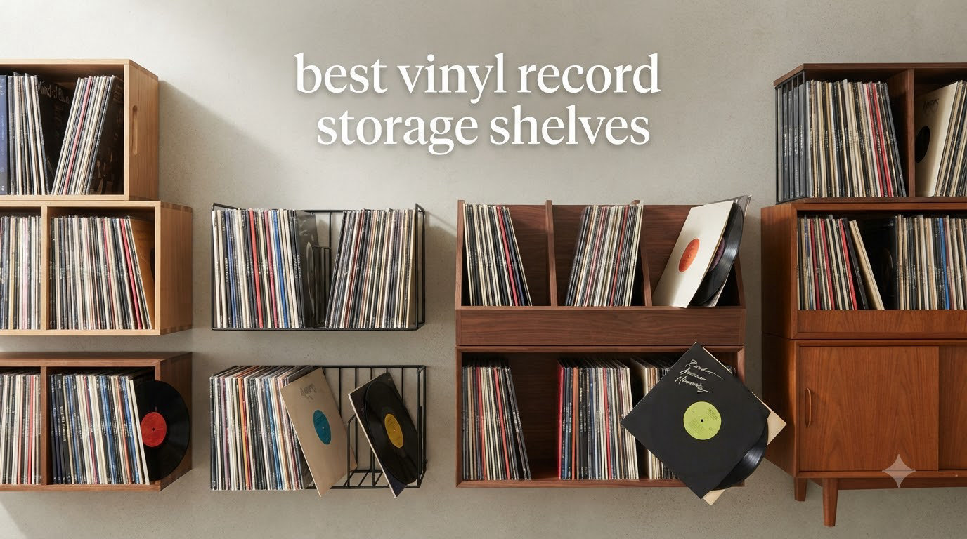 best vinyl record storage shelves