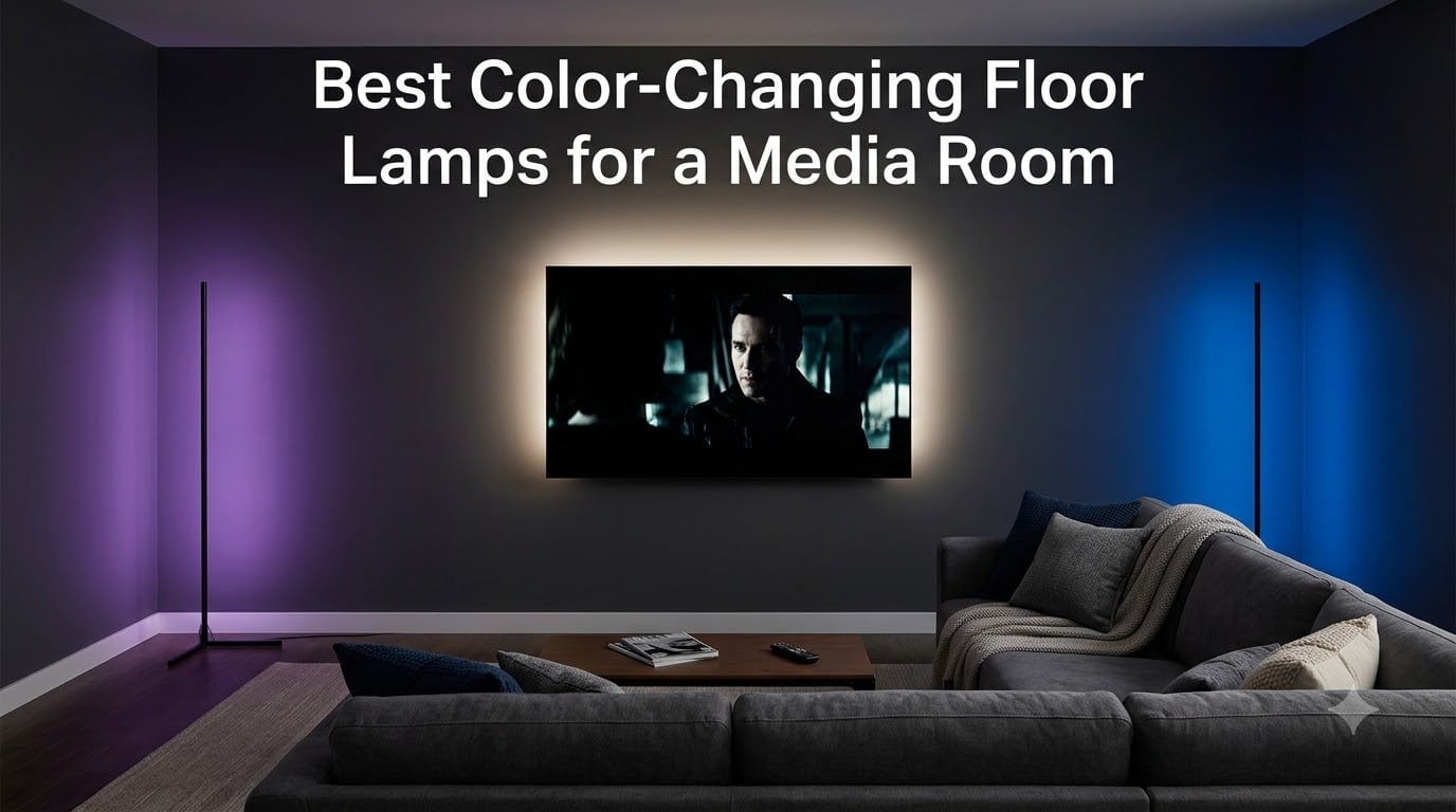 Best Color-Changing Floor Lamps for a Media Room