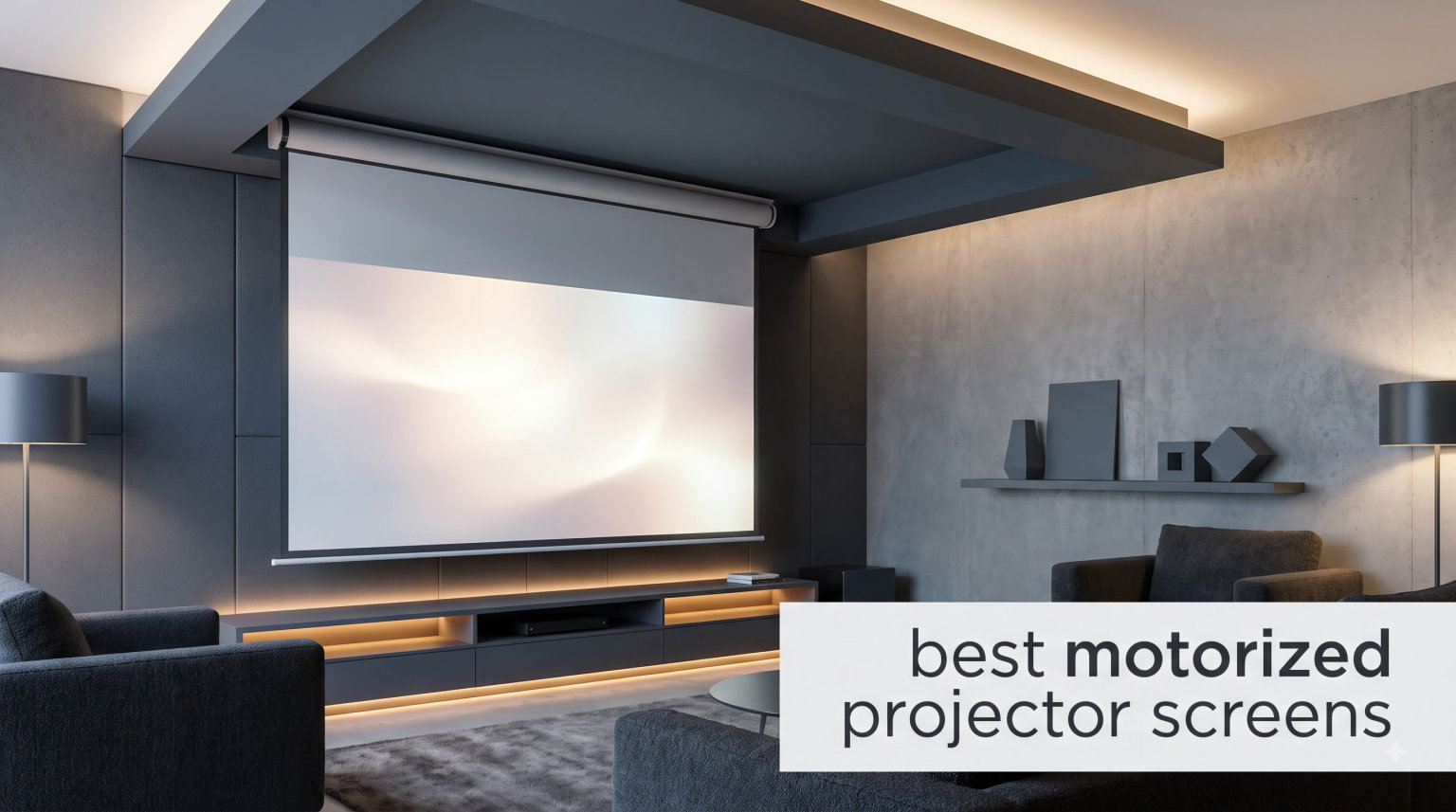 best motorized projector screens