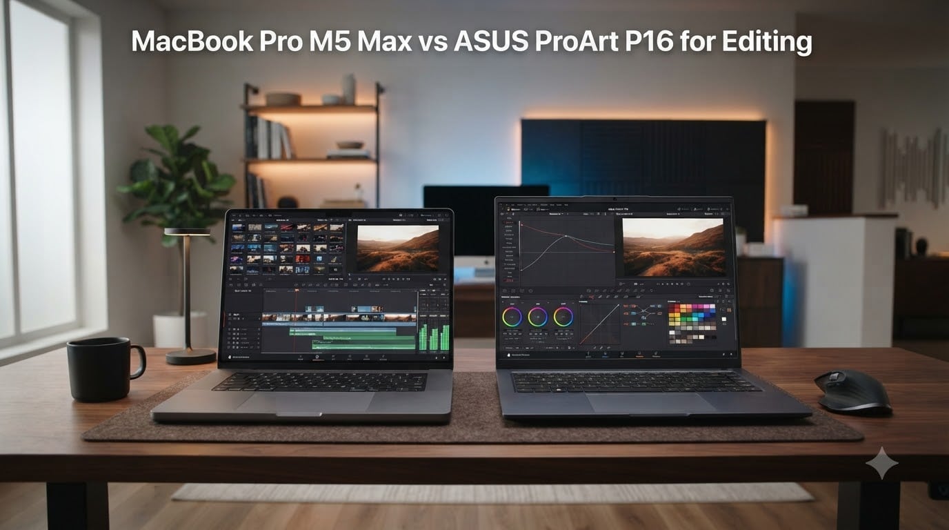 MacBook Pro M5 Max vs ASUS ProArt P16 for Editing