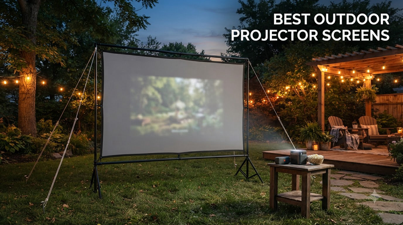 best outdoor projector screens