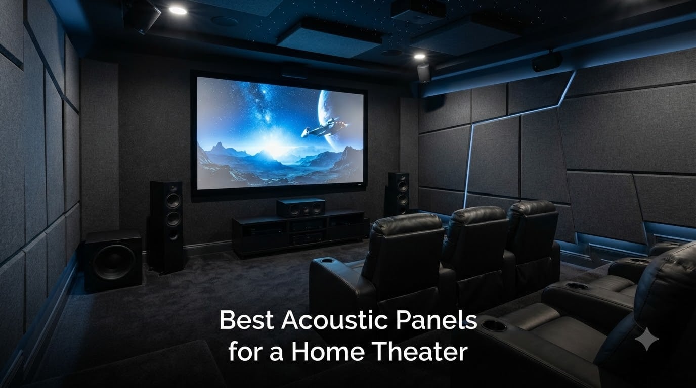 Best Acoustic Panels for a Home Theater