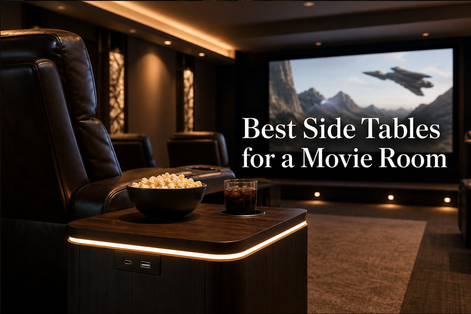 Best Side Tables for a Movie Room