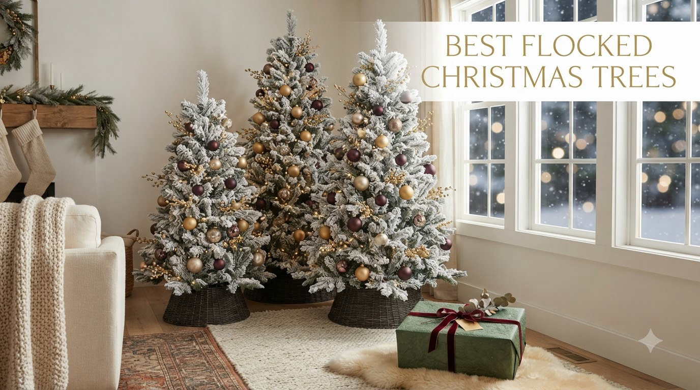best flocked christmas trees
