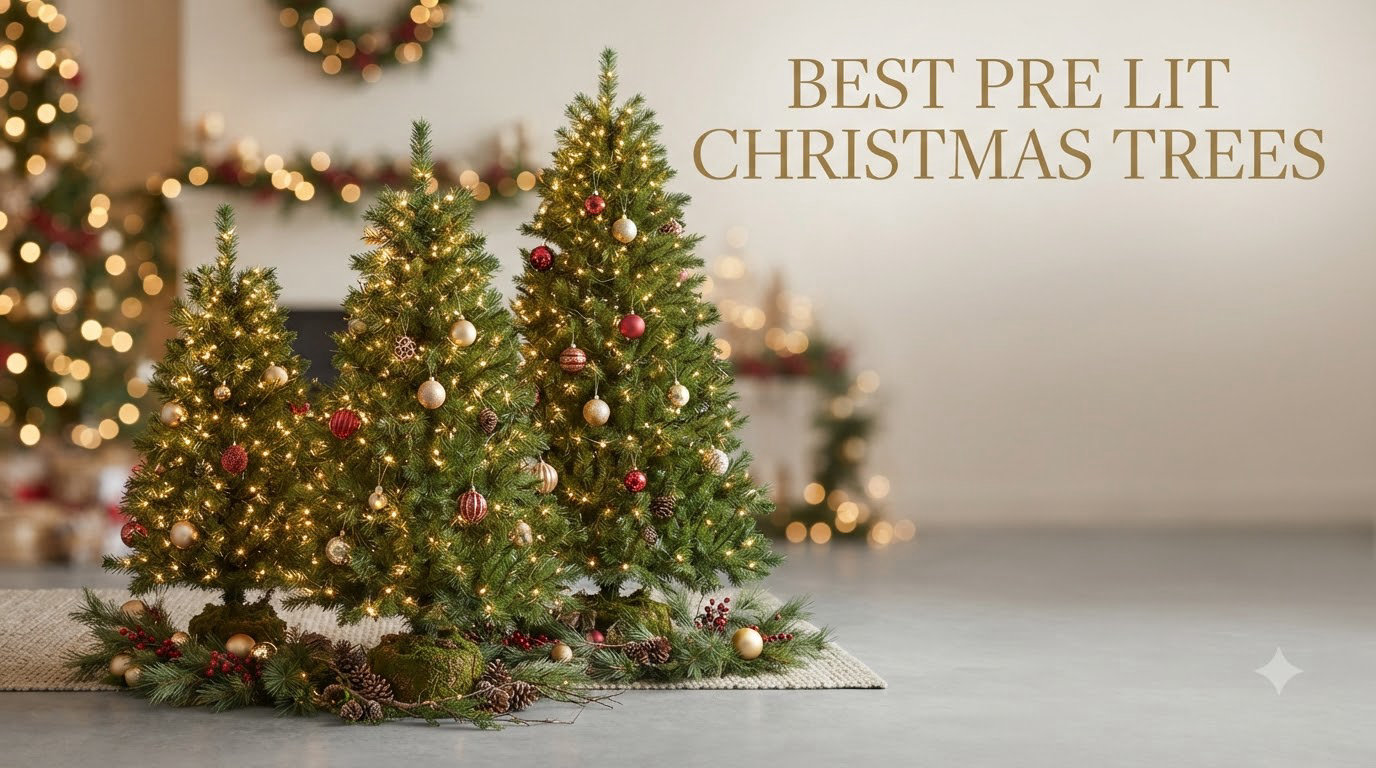 best pre lit christmas trees