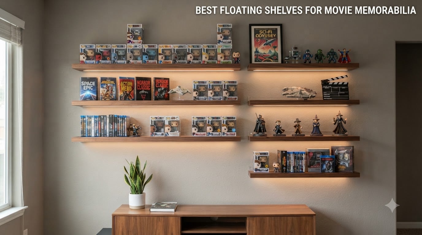 Best Floating Shelves for Movie Memorabilia