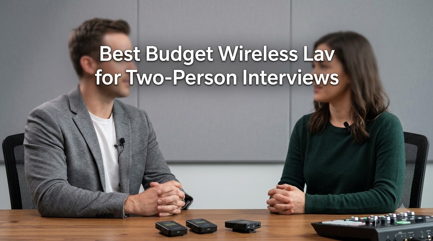 Best Budget Wireless Lav for Two-Person Interviews