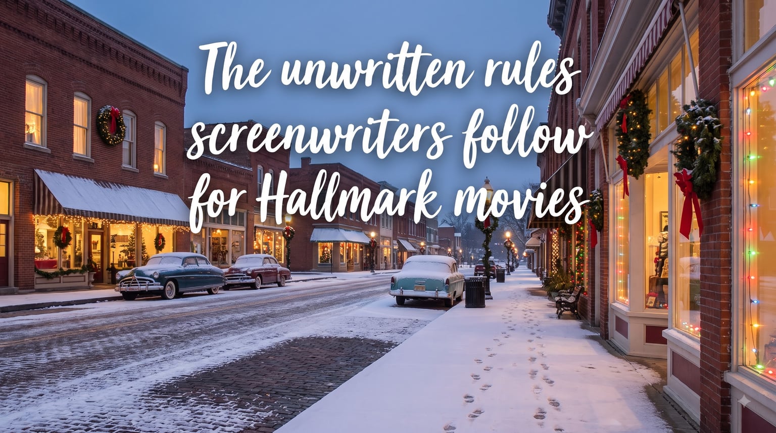 The unwritten rules screenwriters follow for Hallmark movies