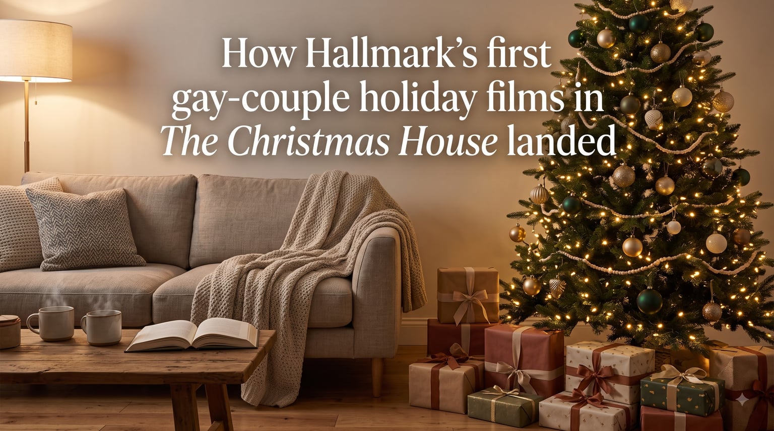How Hallmark's first gay-couple holiday films in The Christmas House landed