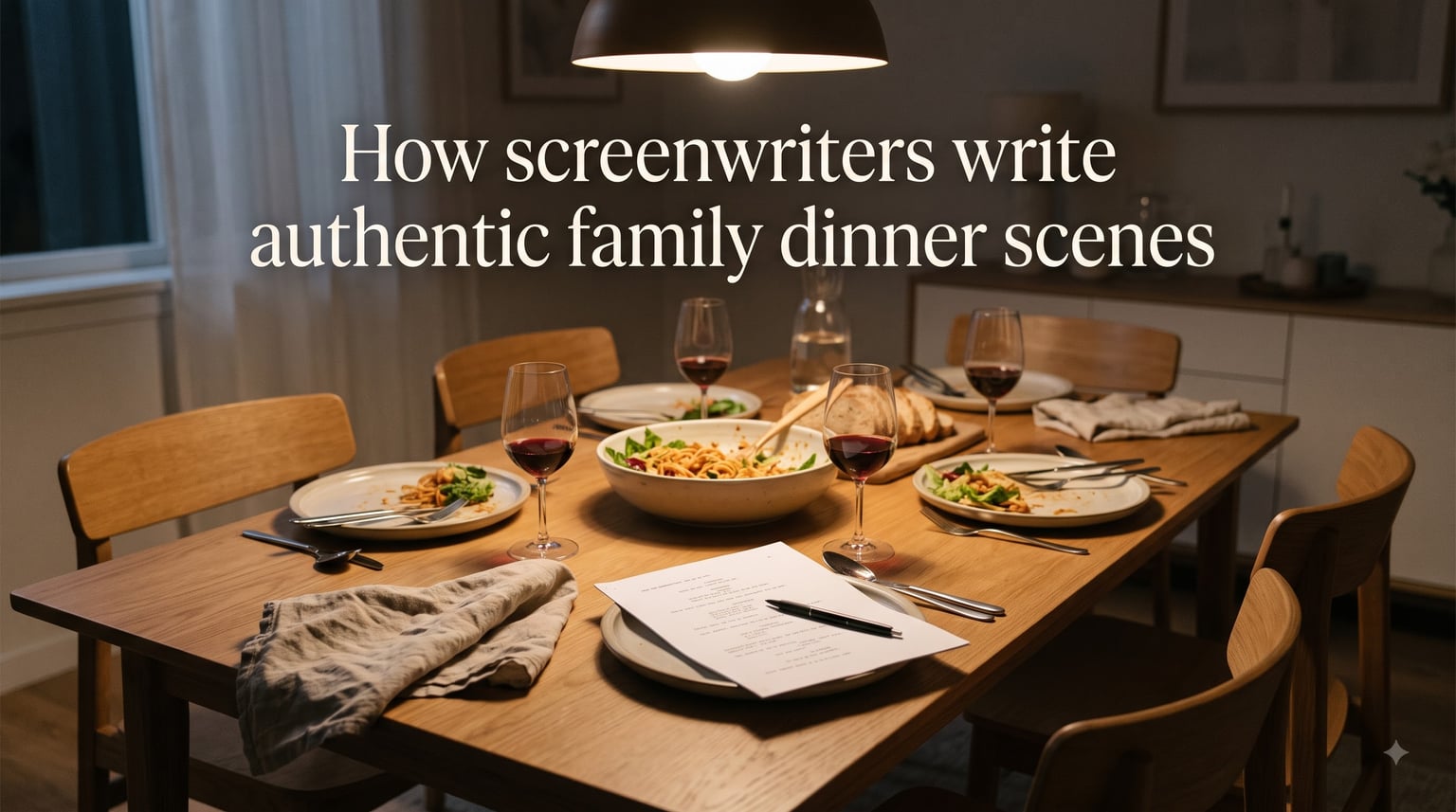 How screenwriters write authentic family dinner scenes