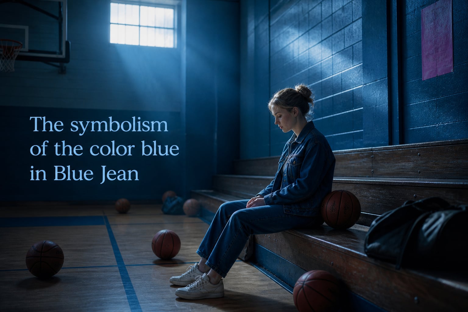 The symbolism of the color blue in Blue Jean