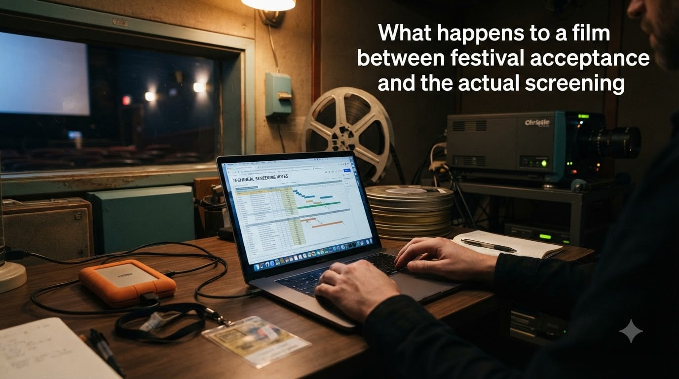 What happens to a film between festival acceptance and the actual screening