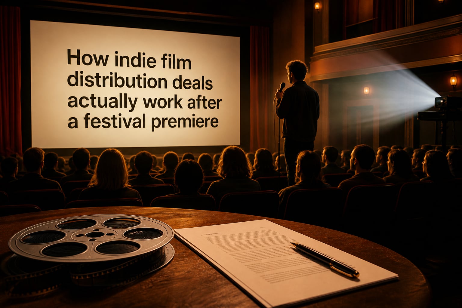 How indie film distribution deals actually work after a festival premiere