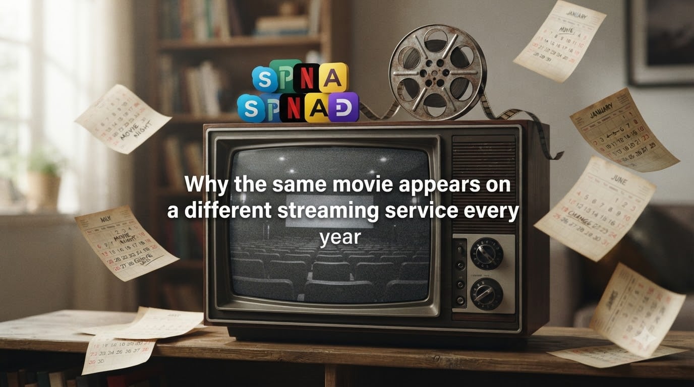 Why the same movie appears on a different streaming service every year