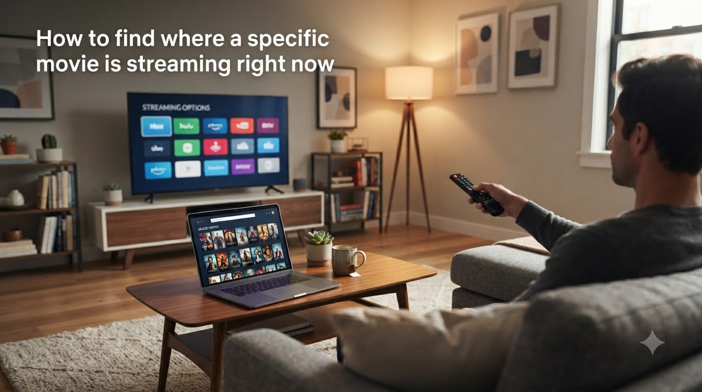 How to find where a specific movie is streaming right now
