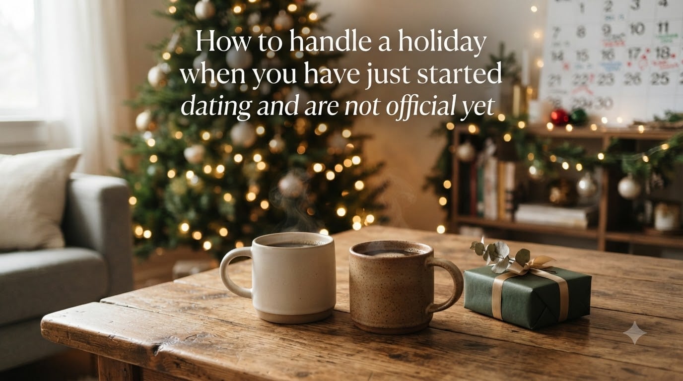 How to handle a holiday when you have just started dating and are not official yet