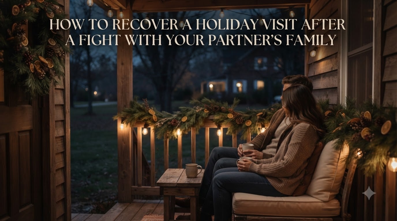 How to recover a holiday visit after a fight with your partner's family