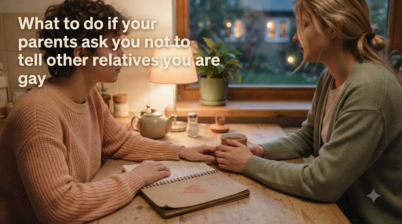 What to do if your parents ask you not to tell other relatives you are gay