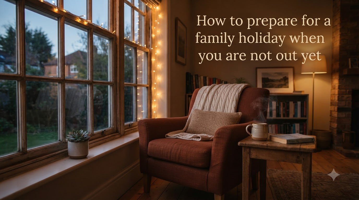 How to prepare for a family holiday when you are not out yet