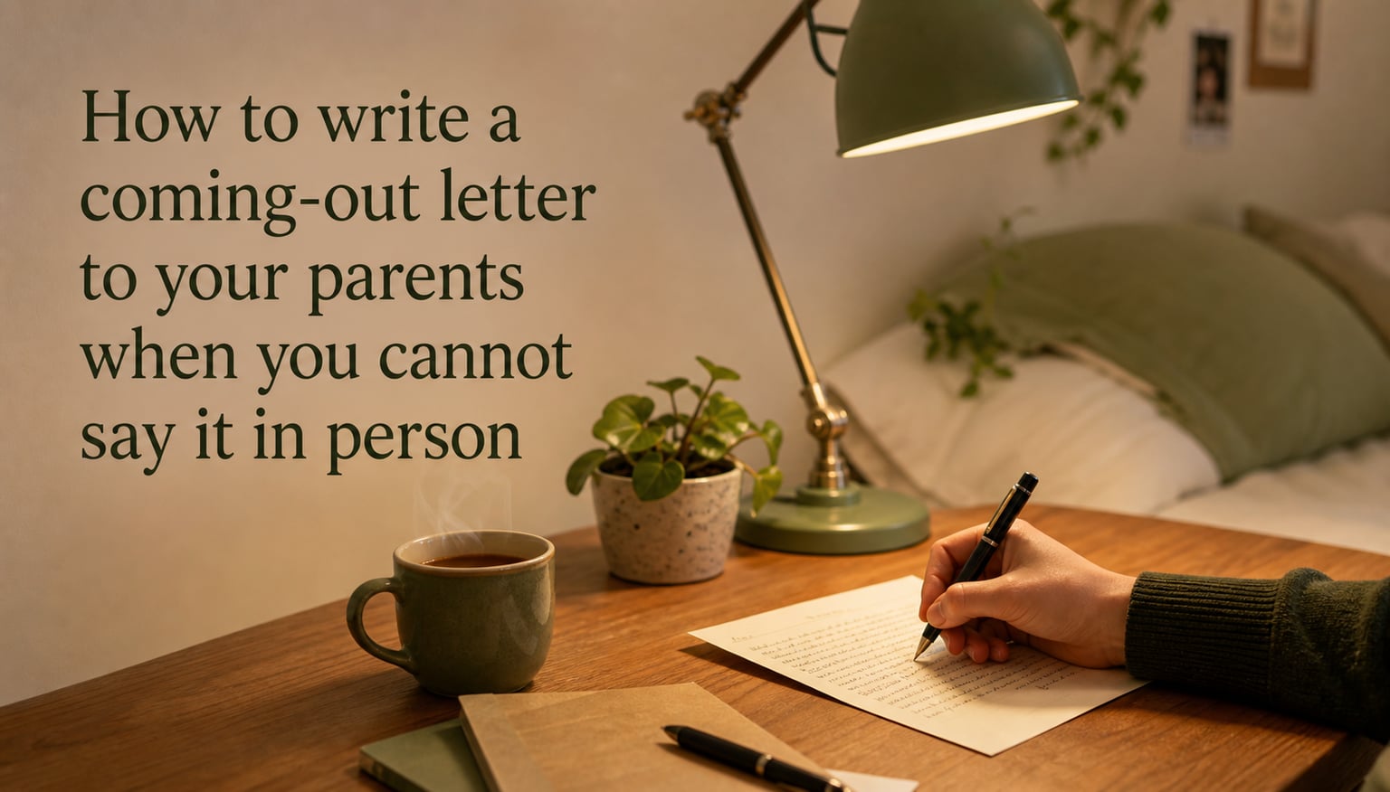 How to write a coming-out letter to your parents when you cannot say it in person